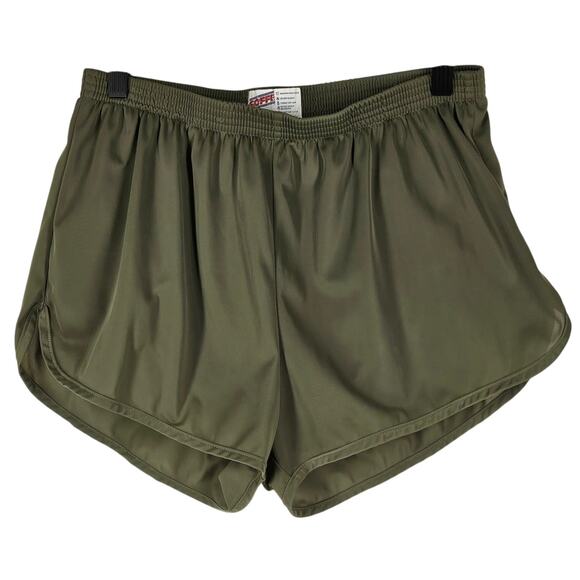 SOFFE WOMEN'S GREEN SPORT SHORTS - SIZE LARGE - 100% NYLON - Picture 1 of 8